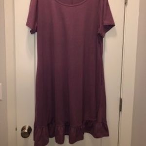 Knit Dress Mauve Plus